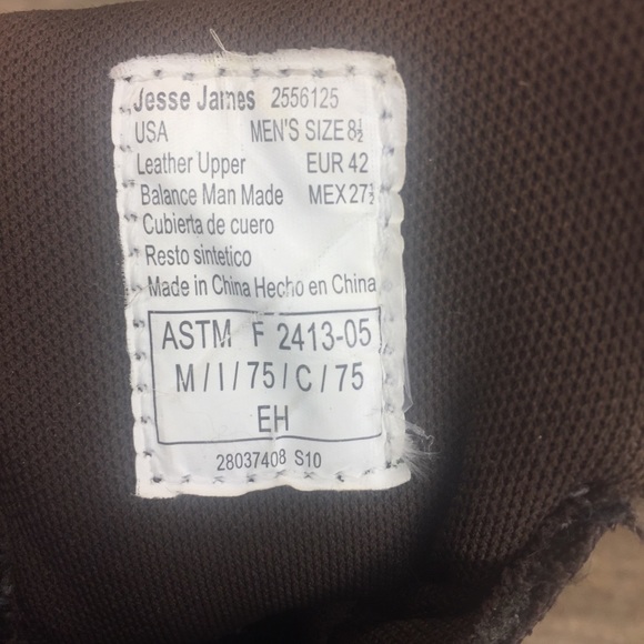 Jesse James Size 8.5 Brown Work Boots - Picture 7 of 7